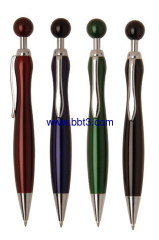 Solid body promotional ballpen with ball topper