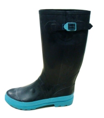 coloful outsole rain boots