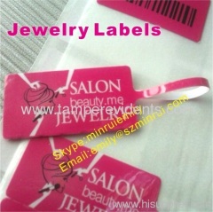 custom jewelry labels with gloss finished
