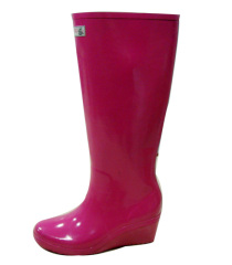 Wedge Heels Rain Boots