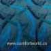 Blue Jaquard Car Fabric