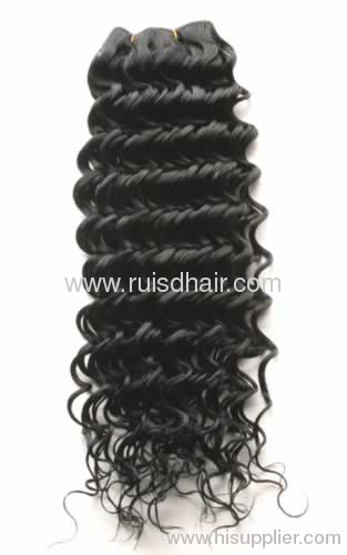 Chinese virgin hair black manchine hair weft