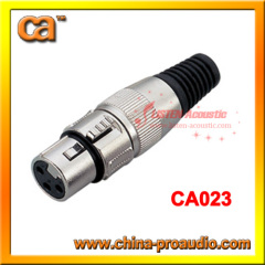 female MIC connectorin stainless steel/XLR female connector