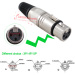 female MIC connectorin stainless steel/XLR female connector