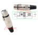 female MIC connectorin stainless steel/XLR female connector