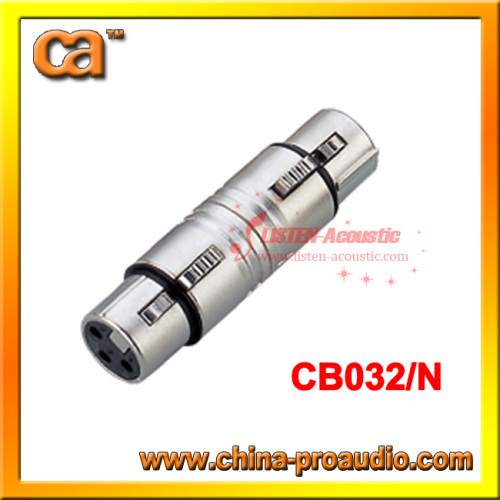 nickle Connector/3-pin xlr female connector/high end cable x