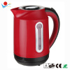 Red color plastic cordless electric kettle