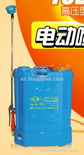 18L rechargeable electric sprayer working time:8 hours for cotton,pineapple