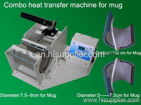 Combo heat transfer machine for mug