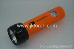 Red rechargeable LED plastic torch