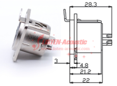 Female XLR 3P Socket CC053