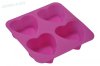 Eco-friendly 4cups Silicone heart baking pans