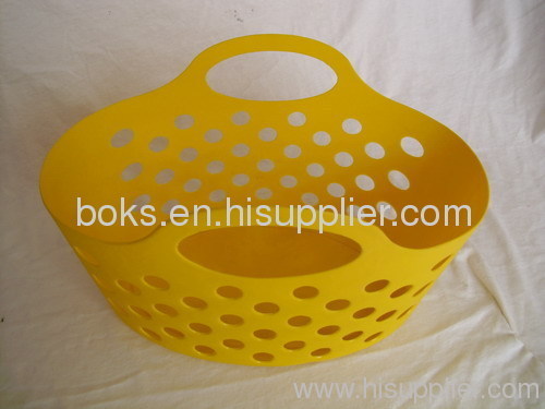 plastic soft baskets with handle
