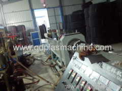 PE carbon spiral pipe production line