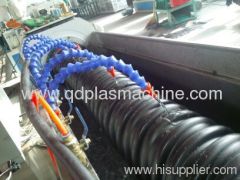 PE carbon spiral pipe production line