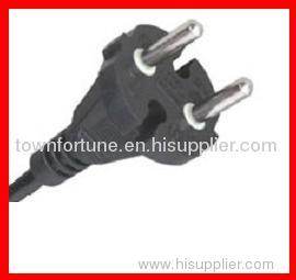 16A European 2 pins power cord