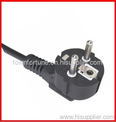 16A Schuko angled power cord