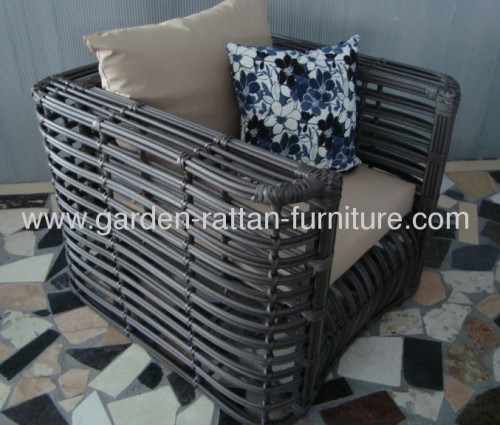 2013 New Outdoor big round wicker furniture garden sofa set