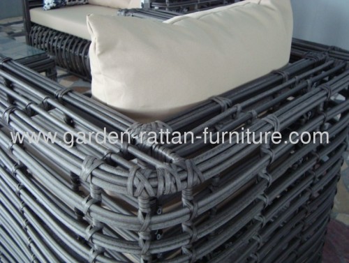 2013 New Outdoor round wicker sofa set garden furniture loun