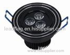 led black ceiling light