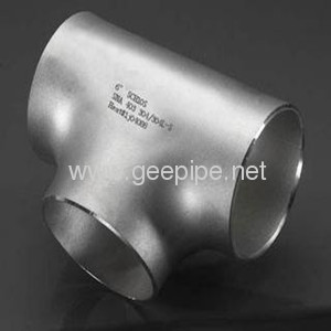 ASME B 16.9 stainless steel seamless pipe fitting welding straight tee