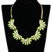 Chunky Flower Collar Bib Necklace