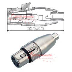 3 Pole XLR Female to 3.5mm Female Connect CB 027