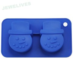 Colorful snowman Silicone Baking pans