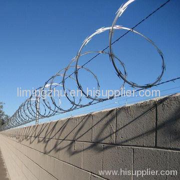 Razor Barbed Wire, Galvanized Steel