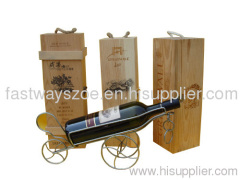 wooden craft for packing wine