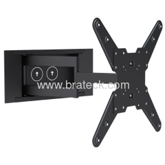 In-wall flat panel TV bracket