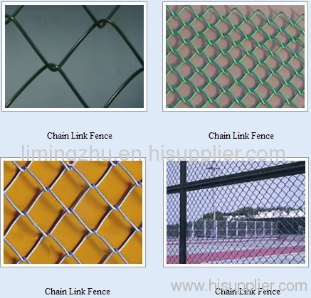 Chain-link Fence, PVC-coated and Galvanized
