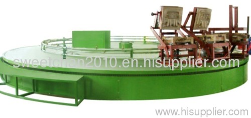 Chair PU casting machine with turtable production line