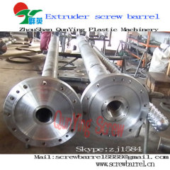 Bimetallic screw barrel for blowing film extruder