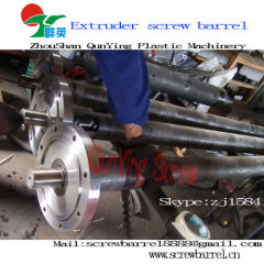 Bimetallic screw barrel for blowing film extruder