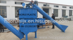 Efficient waste plastic recycling line
