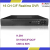 16 Channel CIF Realtime Cctv DVR Camera