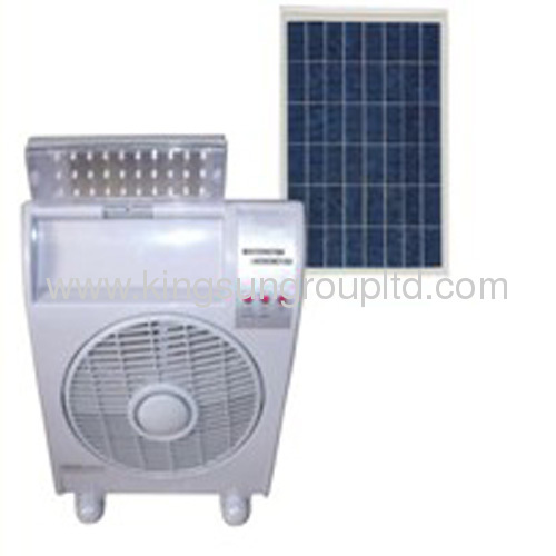 solar rechargeable stand fan