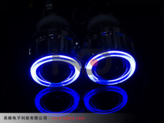 2.5 inch HID Bi-xenon projector lens light with Angel eyes