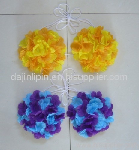 hawaii flower lei silk lei promotional gift souvenirs artificial flower fake flower