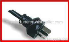 SAA 3 pin plug with cords