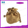 Drawstring jute jewelry bag