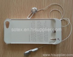 High quality backup battery with built-in earphone for iphone 5