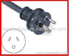 SAA 10A plug with ROUND EARTH PIN