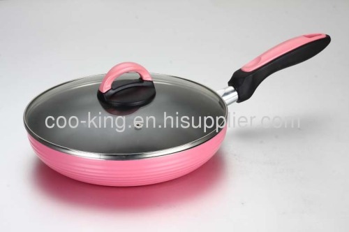 Aluminum press fry pan