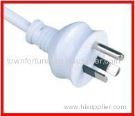 SAA Plug with ROUND EARTH PIN power cord