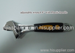 adjustable wrench 8" with plastic handle