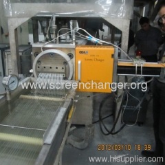 hydraulic continuous screen changer for extrusion lines