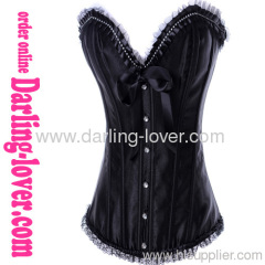 Sexy Black New Style Overbust Corset