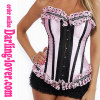 Pink Sexy Fashion Overbust Corset